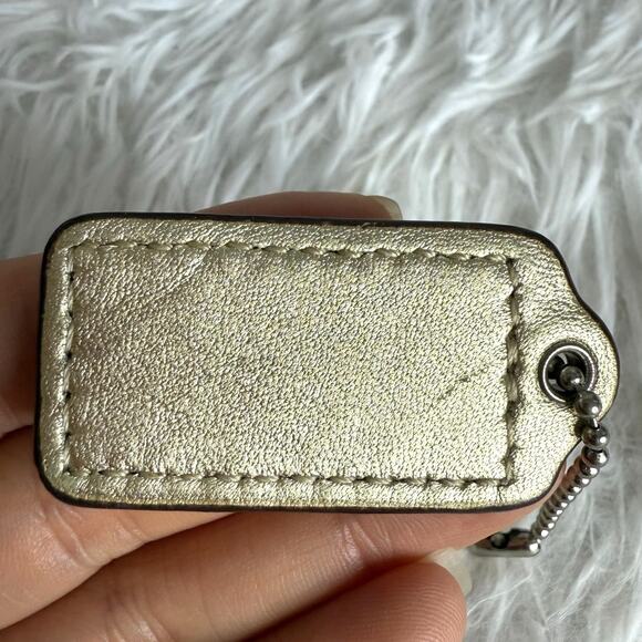 COACH Silver Fob Bag Charm Hang tag Hangtag - Picture 2 of 2